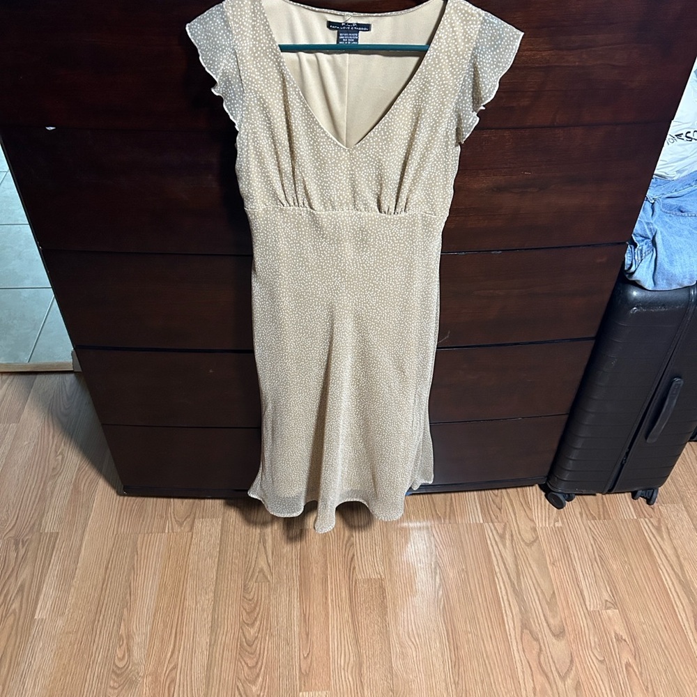 Elegant Tan Maxi Dress